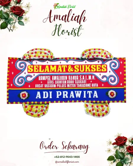 Papan Bunga Ucapan Selamat Kiara