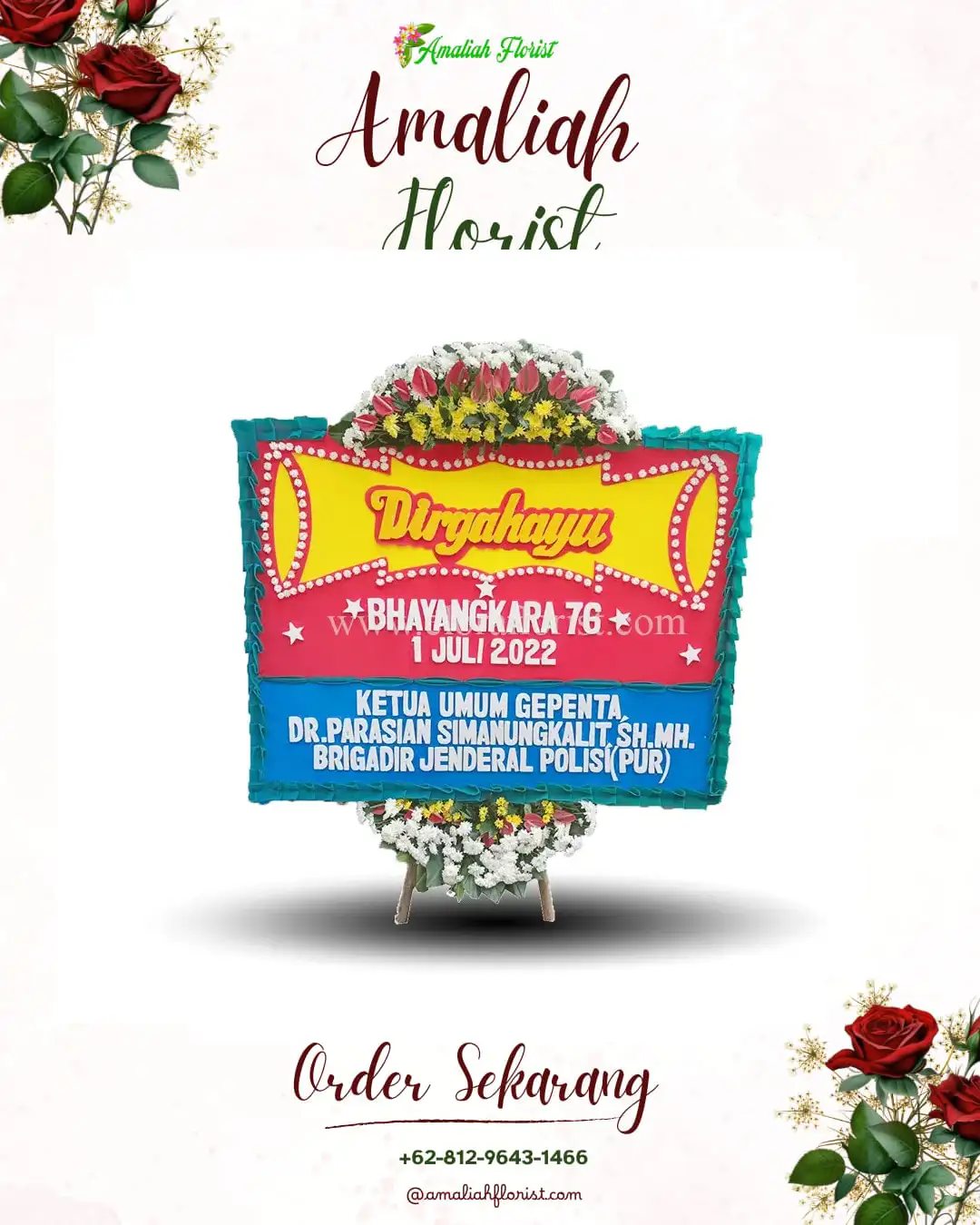 Papan Bunga HUT Ulang Tahun Kiara